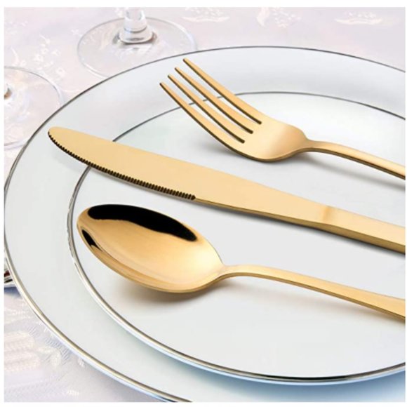 Modern Functional 20 Pc. Silverware Set - Picture 3 of 7